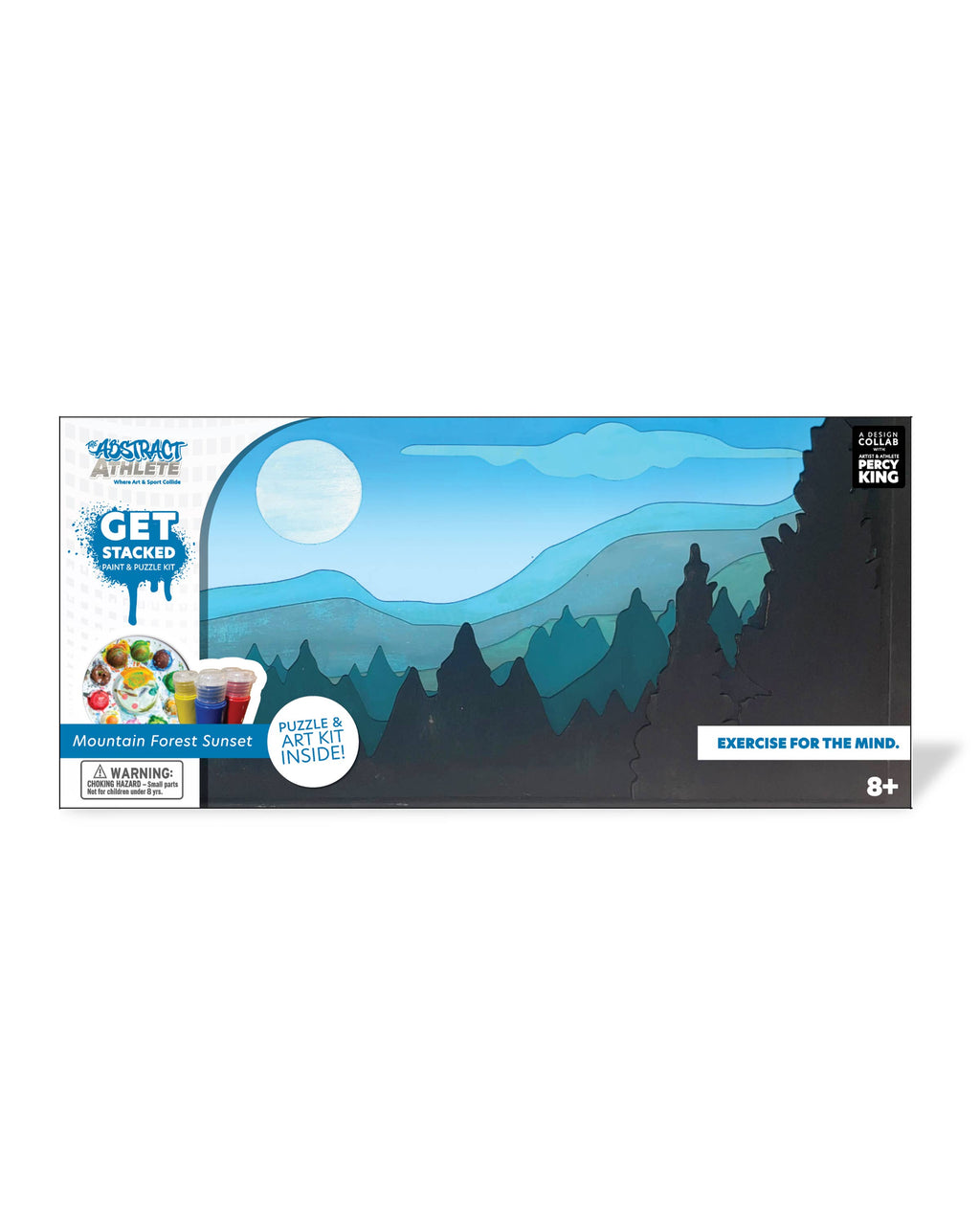Abstract Athlete Get Stacked Paint & Puzzle Kit Mountain