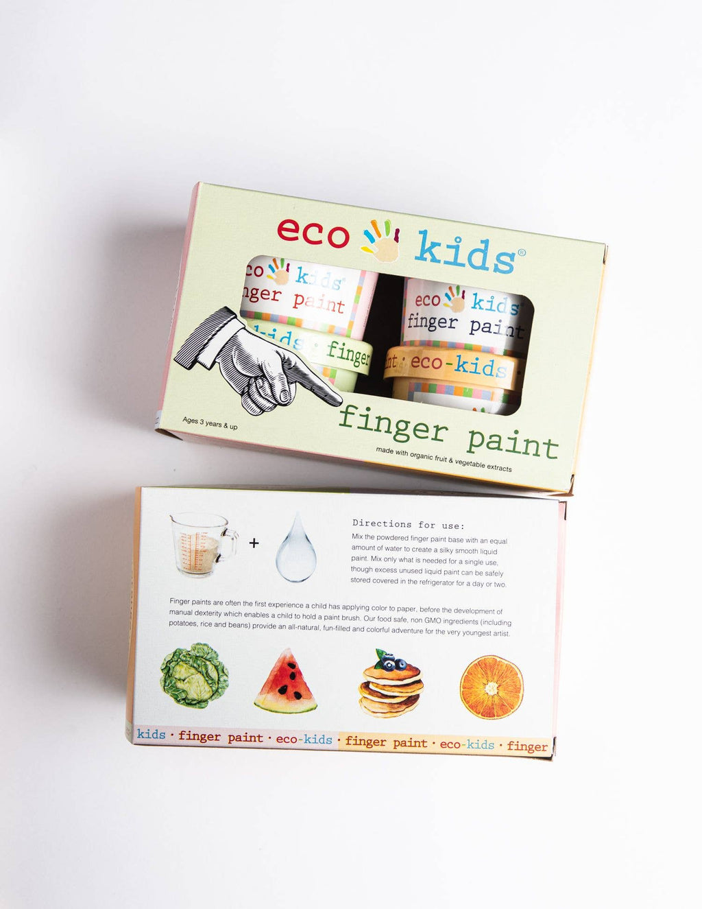 eco-kids - finger paints or milk paint  pack