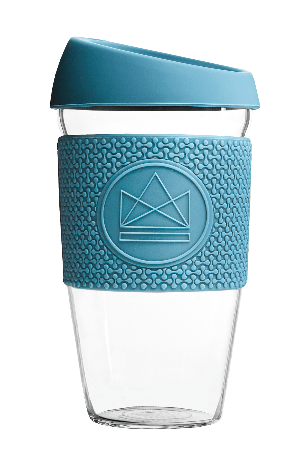 Neon Kactus - Glass Coffee Cup - 16 oz