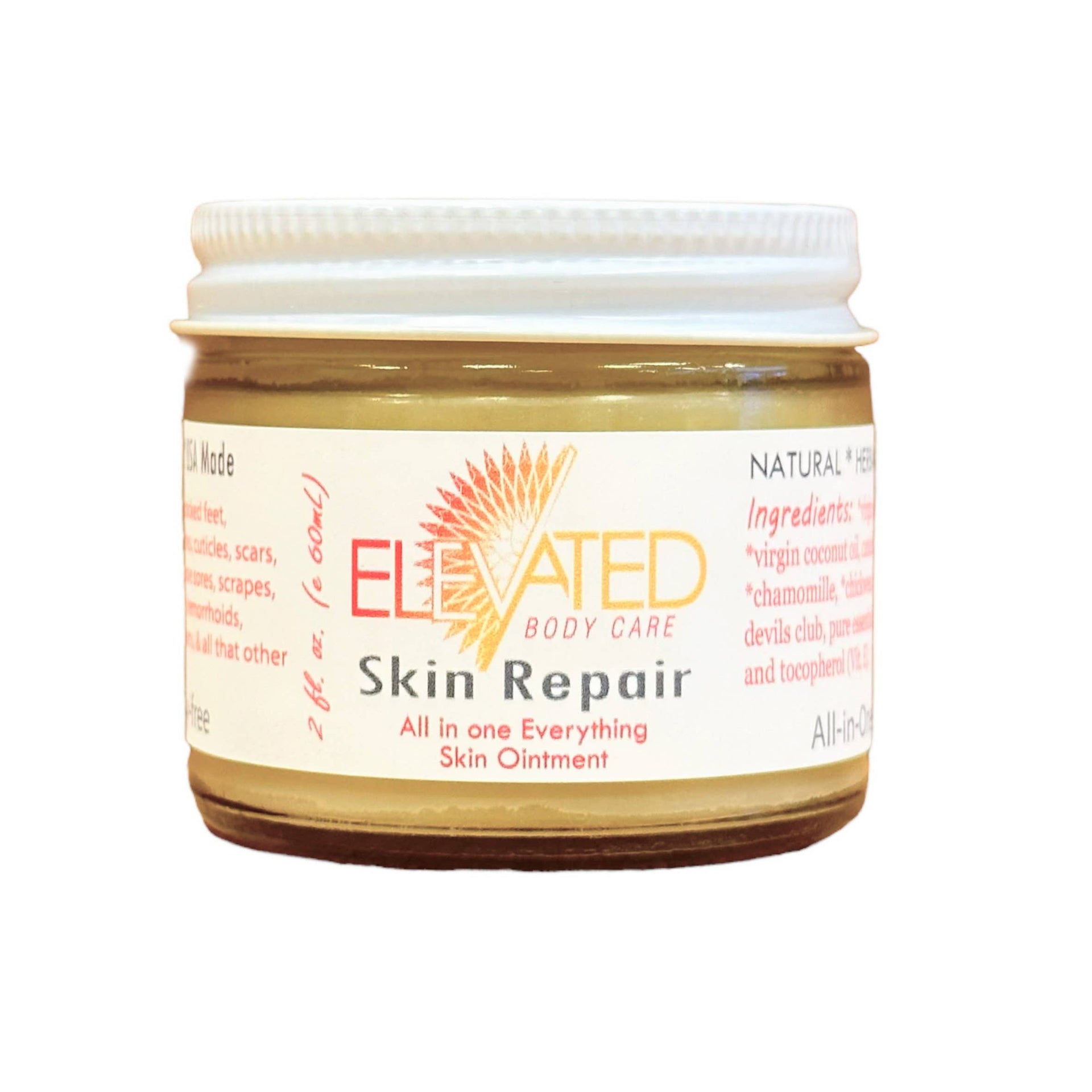 Taylor's Naturals - ELEVATED - Skin Repair / All Purpose Skin Aid (2oz glass jar