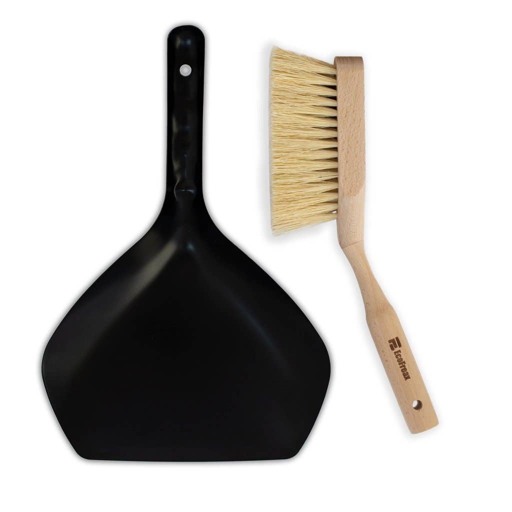 Wood Hand Broom & Dustpan Set –