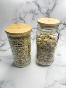 Bamboo Mason Jar Lid