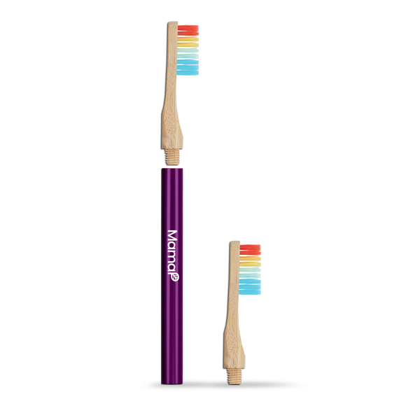 MamaP - Revolve Aluminum Toothbrush + 1 Replaceable Head