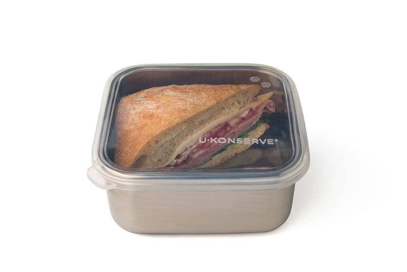 U Konserve - Square Stainless Containers with silicone lids