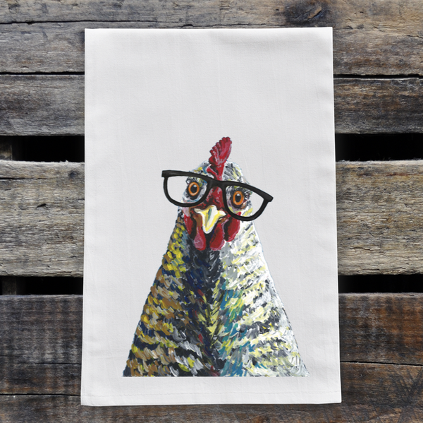 Tea Towel, Flour Sack Towel by Hippie Hounds