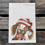Tea Towel, Flour Sack Towel by Hippie Hounds