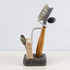 Kitchen cleaning supplies holder granite