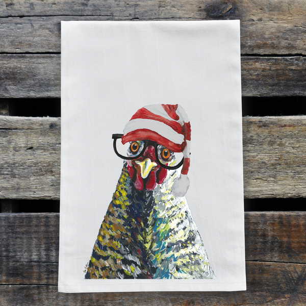 Tea Towel, Flour Sack Towel by Hippie Hounds