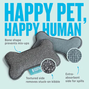 Pet bowl scrubber E-cloth
