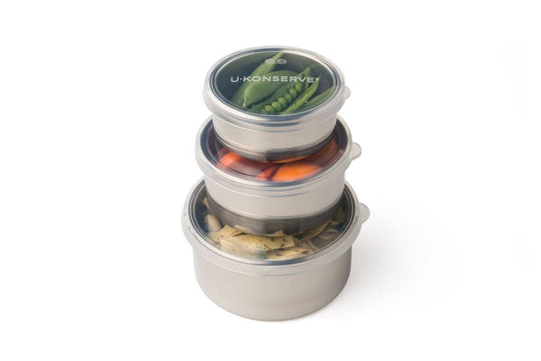 U Konserve - Round Stainless Containers with Silicone Lid