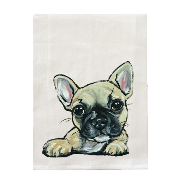 Tea Towel, Flour Sack Towel by Hippie Hounds
