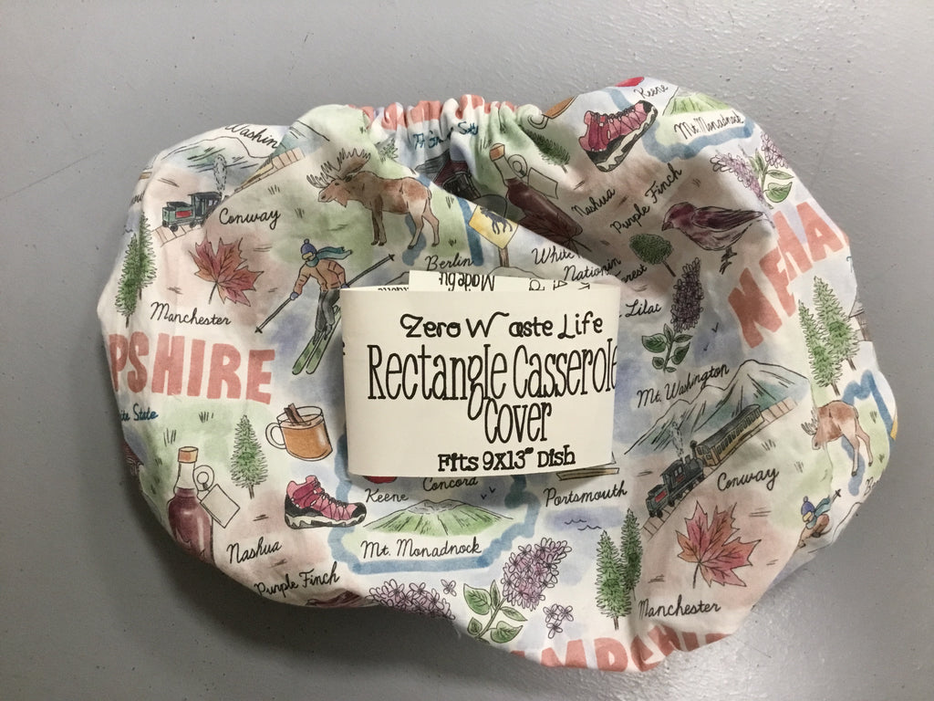 Casserole cover rectangle or Pie Plate round