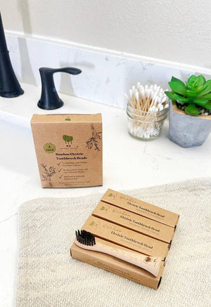 Bamboo Electric Toothbrush Heads- Sonicare Compatible - 4pk