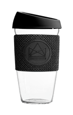 Neon Kactus - Glass Coffee Cup - 16 oz