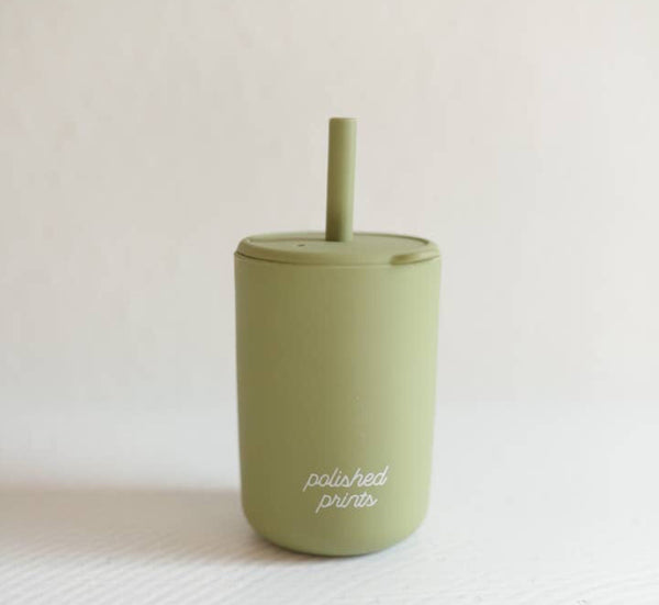 Silicone Baby Cup with straw - 5 or 6 oz