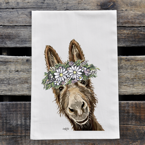 Tea Towel, Flour Sack Towel by Hippie Hounds