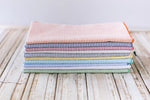 Dot and Army - Seersucker Cloth Napkins,  set of 8