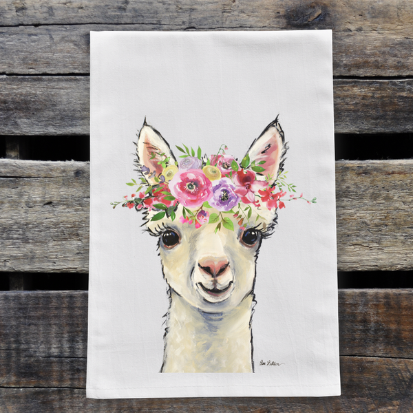 Tea Towel, Flour Sack Towel by Hippie Hounds