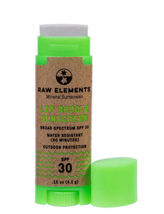 Lip balm w/SPF 30 raw elements