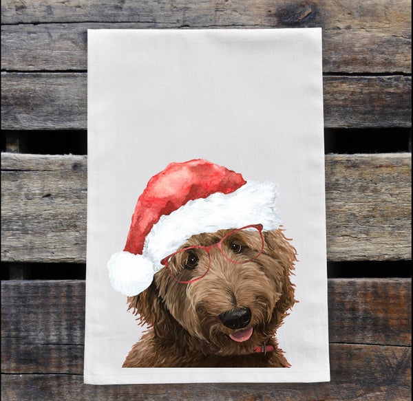 Tea Towel, Flour Sack Towel by Hippie Hounds