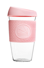 Neon Kactus - Glass Coffee Cup - 16 oz